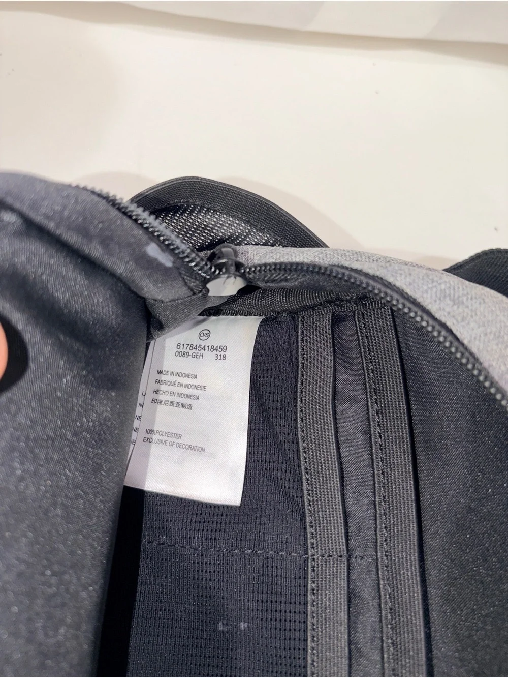 Jordan Gray Messenger Crossbody Bag with Reflective Trim